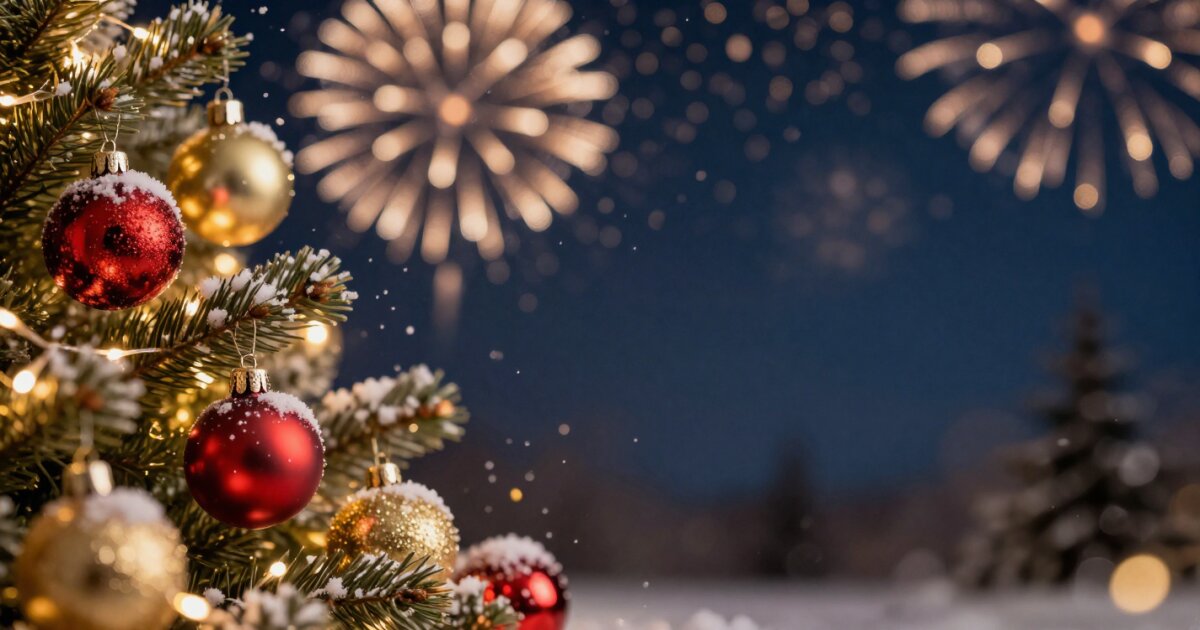 new year christmas celebration background